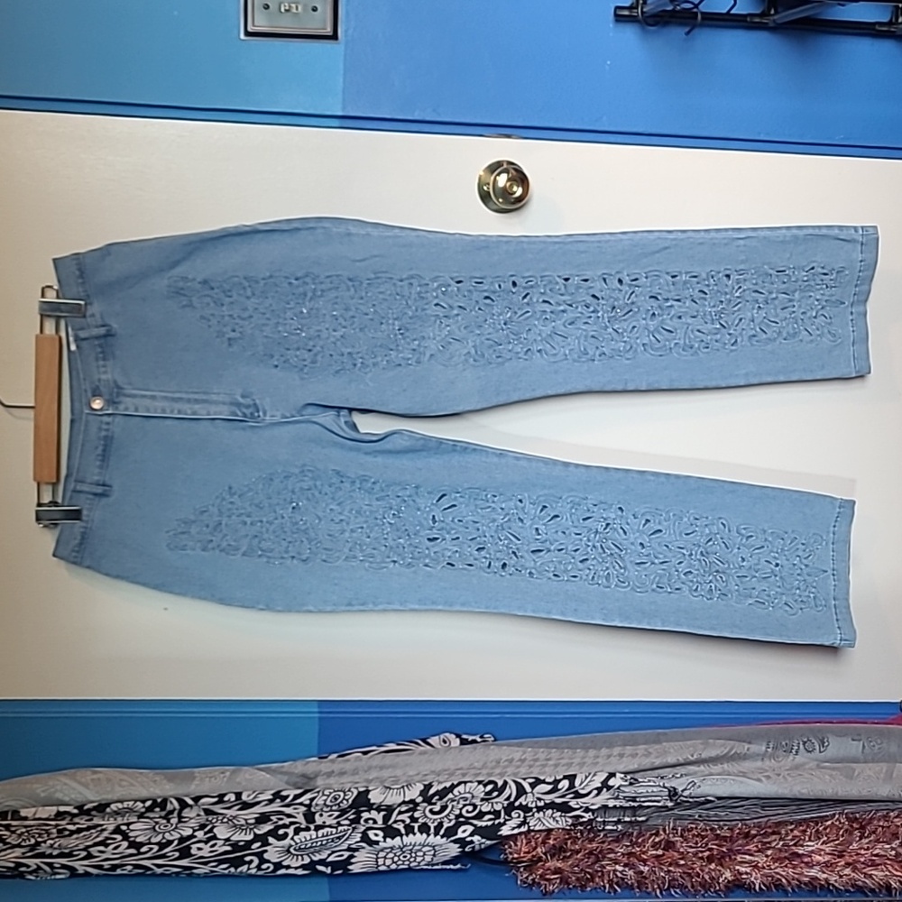 Lafie-nier Ladies Designer Blue Jeans 2XL